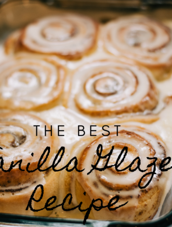 Vanilla Glaze Recipe Pinterest Pin