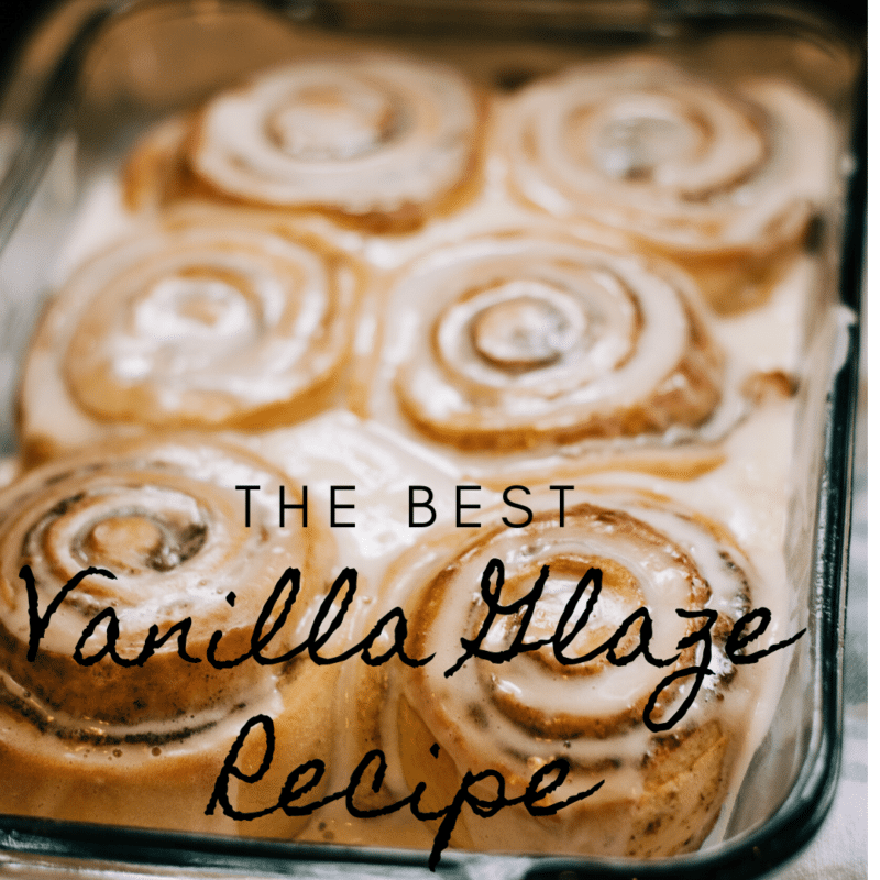 Vanilla Glaze Recipe Pinterest Pin