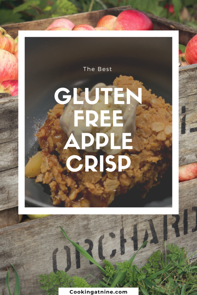Gluten Free Apple Crisp Pinterest Pin.