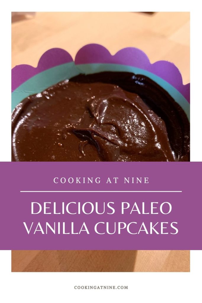 Delicious Paleo Vanilla Cupcake Pinterest Pin!